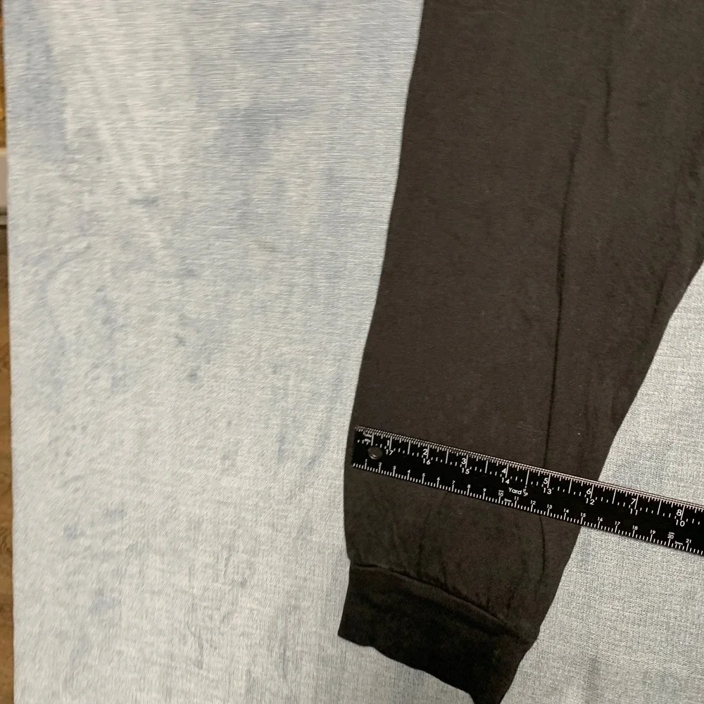 J.Crew Knit Goods Jogger Pants Mens Large Black Gym Slim Fit Drawstring Waist